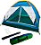 Barraca Camping 4 Pessoas Iglu Tenda Acampamento Bolsa Azul - Imagem 1