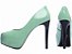 Sapato Meia Pata Feminina Verde Torricella modelo 60.001H - Imagem 2