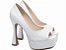 Sapato Meia Pata Feminina Napa Branco Torricella modelo 1.206A - Imagem 4
