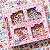 Caixa Rosa com 800 Adesivos em Cartela + Pinça - Imagem 2