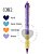 Caneta Gel Apagável Multicolorida 4x1 Fantasia - Cis - Imagem 5