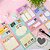 Kit Bloco de Notas Cute Cat em Cartela - Imagem 1