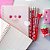 Kit Papelaria Morango com Caderno B5 ou A5 - Tilibra - Imagem 2