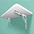 Mesa Dobrável Retrátil De Parede 80 x 41 cm Branca - Imagem 5