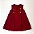 VESTIDO LARA VERMELHO COM BOTÕES DE MADEIRA - Imagem 1