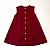 VESTIDO LARA VERMELHO COM BOTÕES DE MADEIRA - Imagem 2