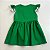 Vestido Vitória Verde com Rendas  Branca - Imagem 2