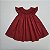 VESTIDO CASINHA DE ABELHA VERMELHO BORDADO VERMELHO - Imagem 1