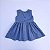 Vestido Vitória azul celeste cavado decote quadrado - Imagem 2