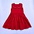 VESTIDO VITÓRIA VERMELHO GL BONECA C/ BORDADO BRANCO E CAVADO - Imagem 1