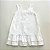 VESTIDO LARA BRANCO COM BABADOS E DECOTE QUADRADO - Imagem 1