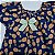 VESTIDO CAROL AZUL MARINHO COM ESTAMPA DE ABACAXI - Imagem 4
