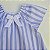 VESTIDO CAROL BRANCO COM LISTRA AZUL E LAÇO BRANCO - Imagem 3