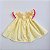 VESTIDO CASINHA DE ABELHA AMARELO COM RENDA ROSA - Imagem 2