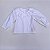 CAMISETE INFANTIL BRANCA GL FRANZIDA ML FOFA - Imagem 1