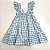 VESTIDO TRÊZ MARIAS LASTEX MC FRUFRU - AZUL XADREZ - Imagem 2