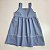 VESTIDOS ESTHER LINHO - AZUL BEBÊ - ALÇA DE NÔ E ENTRE MEIOS NA SAIA - Imagem 2