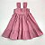 VESTIDOS MAIA LINHO - ROSÊ MANGA DE ALÇA DETALHE LATERAL E BABADO NA SAIA - Imagem 1