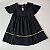 VESTIDOS LUANA LINHO MANGA CURTA BORDADO CORPINHO - PRETO - Imagem 2