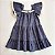 VESTIDO FRANZIDO INDIGO DUAS MARIAS DECOTE QUADRADO RENDAS AZUL ESCURO - Imagem 2
