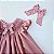 VESTIDO CASINHA DE ABELHA ROSE FECHADO COM PÉROLAS E LAÇO - Imagem 3