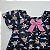 VESTIDO CAROL AZUL MARINHO E ESTAMPAS DE BONECAS E LAÇO ROSA - Imagem 4
