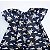 VESTIDO CAROL AZUL MARINHO E ESTAMPAS DE BONECAS E LAÇO ROSA - Imagem 5