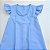 VESTIDO LARA AZUL BEBE PREGAS NA FRENTE E MANGA FRU-FRU - Imagem 4