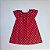 VESTIDO CAROL VERMELHO COM POA BRANCO - Imagem 2