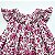 VESTIDO CASINHA DE ABELHA ROSA E BRANCO COM FLORES - Imagem 3