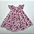 VESTIDO CASINHA DE ABELHA ROSA E BRANCO COM FLORES - Imagem 4