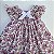 VESTIDO CASINHA DE ABELHA ROSA E BRANCO COM FLORES - Imagem 2