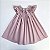 VESTIDO CASINHA DE ABELHA BRANCA ROSA FECHADO - Imagem 1
