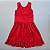 VESTIDO VITÓRIA VERMELHO CAVADO COM BABADO NA SAIA - Imagem 3
