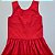 VESTIDO VITÓRIA VERMELHO CAVADO COM BABADO NA SAIA - Imagem 2