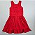 VESTIDO VITÓRIA VERMELHO CAVADO COM BABADO NA SAIA - Imagem 4