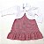 VESTIDO LARA XADREZ DE VERMELHO CAVADO BABADO DUPLO NA SAIA - Imagem 4