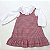 VESTIDO LARA XADREZ DE VERMELHO CAVADO BABADO DUPLO NA SAIA - Imagem 3