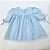 VESTIDO GIGI AZUL BEBÊ COM RENDA NA PALA E MANGA 3/4 - Imagem 3