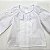 CAMISETE INFANTIL BRANCA GL FRANZIDA DE RENDA ML FOFA - Imagem 2