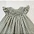 VESTIDO CASINHA DE ABELHA XADREZ VERDE COM BRANCO - Imagem 2