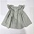 VESTIDO CASINHA DE ABELHA XADREZ VERDE COM BRANCO - Imagem 3