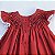 VESTIDO CASINHA DE ABELHA VERMELHO BORDADO BRANCO E RENDA NA MANGA BRANCA - Imagem 6