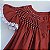 VESTIDO CASINHA DE ABELHA VERMELHO BORDADO BRANCO E RENDA NA MANGA BRANCA - Imagem 7