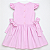 VESTIDO VITÓRIA ROSA BEBÊ COM DOIS LAÇOS LATERAIS - Imagem 2