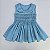 VESTIDO VT AZUL TIFFANY BORDADO CASINHA DE ABELHA - Imagem 1