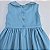 VESTIDO VT AZUL TIFFANY BORDADO CASINHA DE ABELHA - Imagem 7