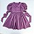 VESTIDO VITÓRIA COM UVA E MAGA 3/4 COM CINTO - Imagem 1