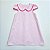 VESTIDO LARA ROSA BEBE GL E MANGA COPINHO COM RENDA PINK - Imagem 1