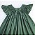 VESTIDO CASINHA DE ABELHA VERDE MILITAR COM BORDADOS VERDE - Imagem 8